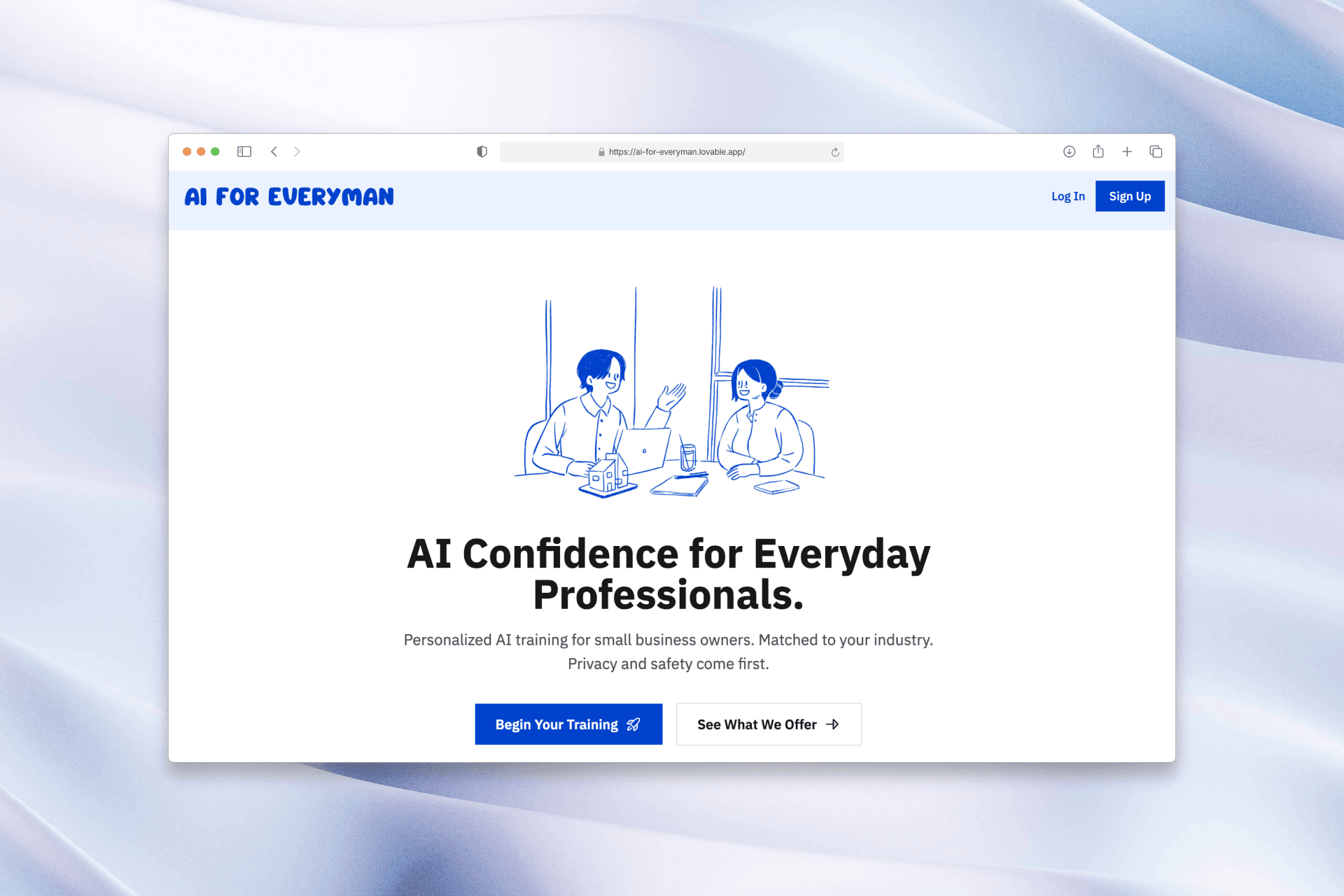 AI for Everyman hero screenshot