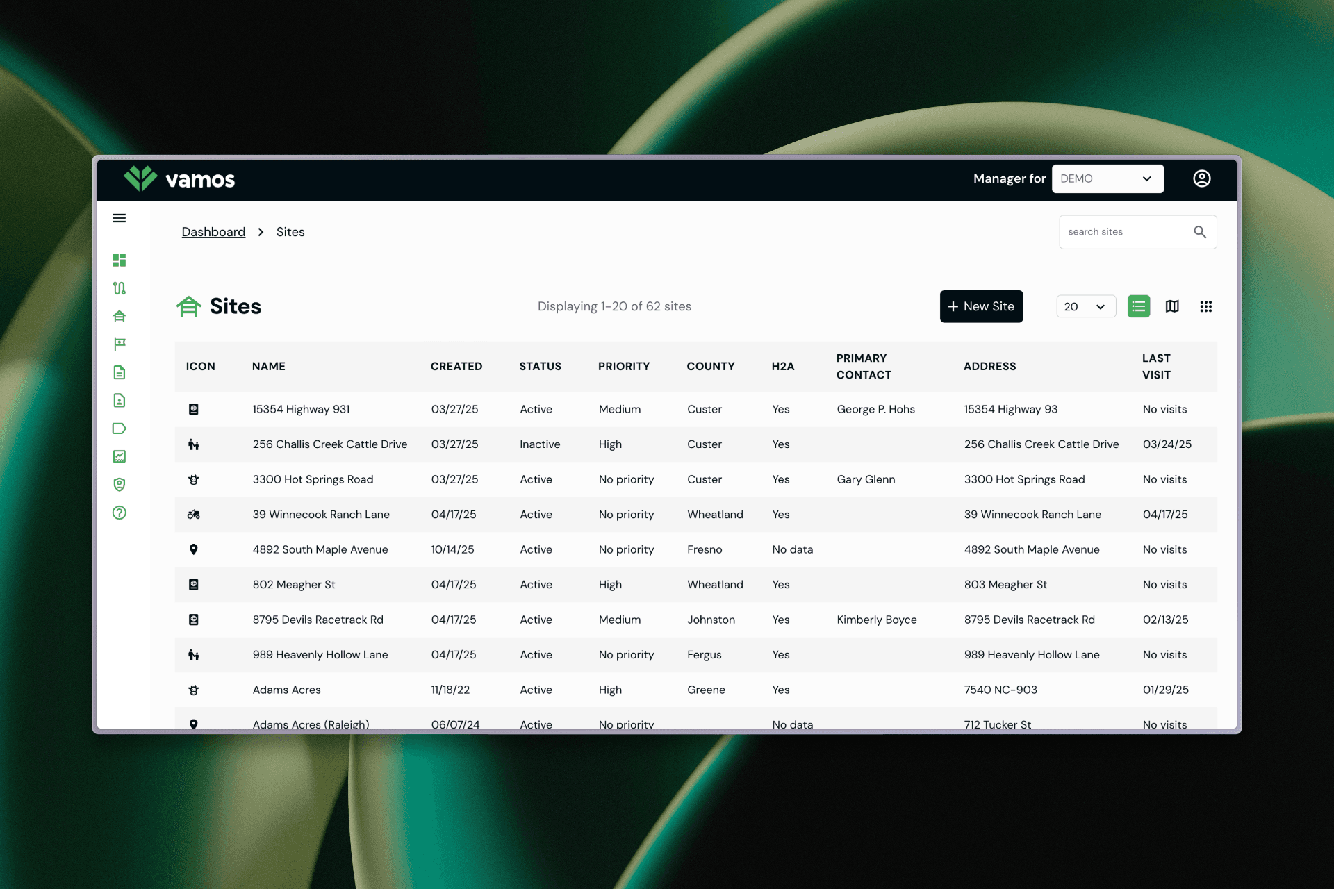 Vamos Outreach hero screenshot